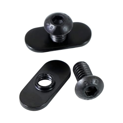 1434-20 centered slide in economy t-nut for t slot track with 1434-20 x 1234 bolt applicable for 10 series or 103939 base aluminum extrusion 20packs black