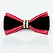 Men's Handmade Faux Leather Bow Tie With Gemstone Accent Formal High-End Nightclub Fashion Accessory