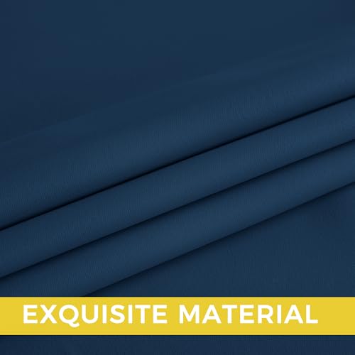 Image of NICETOWN Morrocan Blue Room Darkening Curtains 84 Inches Long 2 Panels