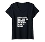 Photo Gallery donna dare libertà agli altri. cool liberty quote libertarian maglietta con collo a v Photo Gallery donna dare libertà agli altri. cool liberty quote libertarian maglietta con collo a v