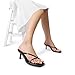 DREAM PAIRS Heels for Women Flip Flops Kitten Low Heels Open Square Toe Thong Heeled Sandals, Fashion Comfort Shoes for Party Casual Slides,Size 9,Black,DWUMFF2503