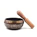 Zestaw misek tybetańskich Balance & Harmony Design z młotkiem o podwójnej powierzchni i jedwabną poduszką Ozdoby do muzykoterapii Talerze z brązu Miski Buddy Matowa joga