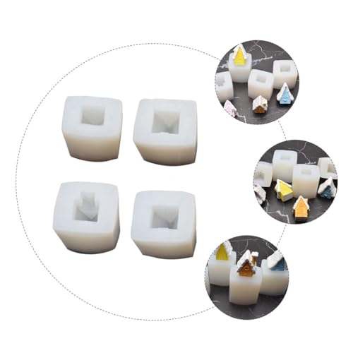 Moule pour bougies maison enneigée en silicone DIY Noël x4 - 7