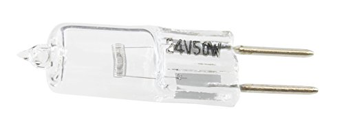Higuchi JC 5521 - 50 Watt 24 Volt Halogen Bi-Pin Light Bulb, GY6.35 Base