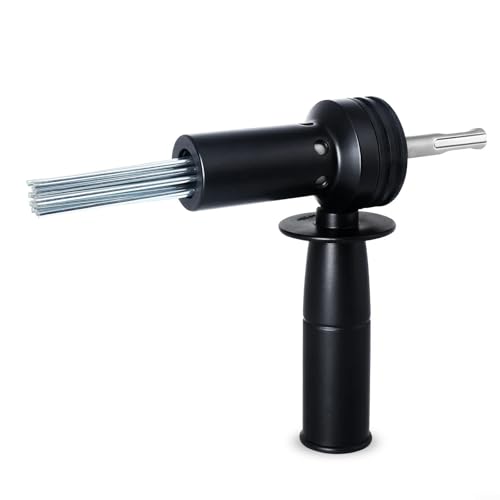 Adaptateur détartreur d'aiguille à marteau électrique, adaptateur SDS avec 18 aiguilles pour enlever la rouille et percer le béton
