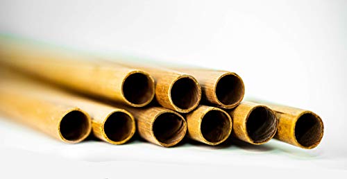 Image of Sunbird Boba Straws,12mm Bubble Tea Coconut Leaf Drinking Straw,Organic, Biodegradable, Sustainable, Eco-Friendly Product for Cold Coffe, Thick Shakes!12mm X 8 inch Length, Pack of 25 Straws