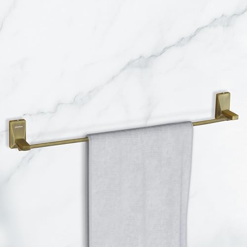 Image of Plantex 304 Grade Stainless Steel Single Towel Rod /Towel Hanger for Bathroom /Hand Towel Holder /Bathroom Accessories - Crystal (Brass Antique)