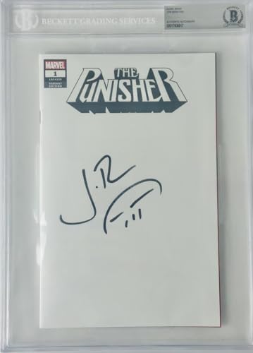 JON BERNTHAL SIGNED PUNISHER LEGACY LOGO MARVEL SKETCH VARIANT COMIC