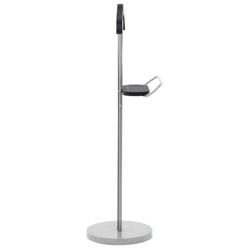 vidaXL Galán de Noche Accesorios Colgador Ropa Hogar Articulos Organización Almacenamiento Casa Práctico Funcional Útil Negro y Gris 45x35x107cm