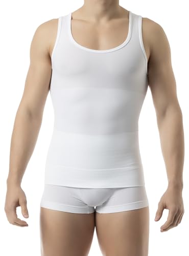 Farmacell Tank Tops Men Made in Italy - Vest Shapewear Tummy Control - Body Shaping - Compression Tank Top Men Slimming - 417