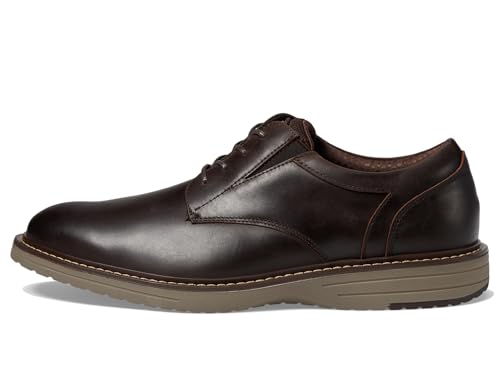 Image of Nunn Bush Griff Plain Toe Oxford Lightweight and Comfortable for All Occasions Leather Lace Up