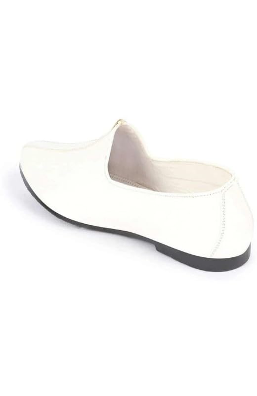 Image of Ekaaya Men's Leather Ethnic Mojari Jutti | Punjabi Rajasthani Jodhpuri Desi Jalsa Shoes