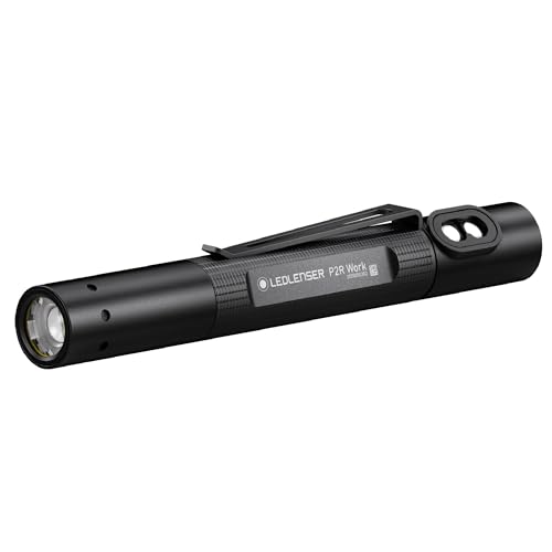 Ledlenser, P2R Work Rechargeable Pen Light, 110 Lumens, Advanced Focus System, Magnetic Charge System