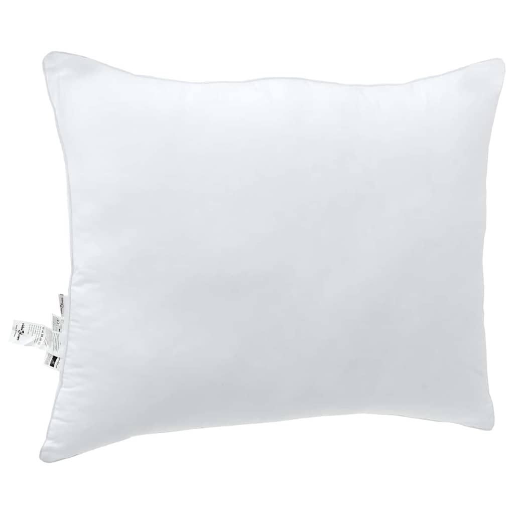 2 almohadas blancas 70 x 60 x 20 cm algodón poliéster almohada para dormir de lado, almohada de cama con relleno de poliéster suave, almohada cama para dormitorio y habitación de invitados