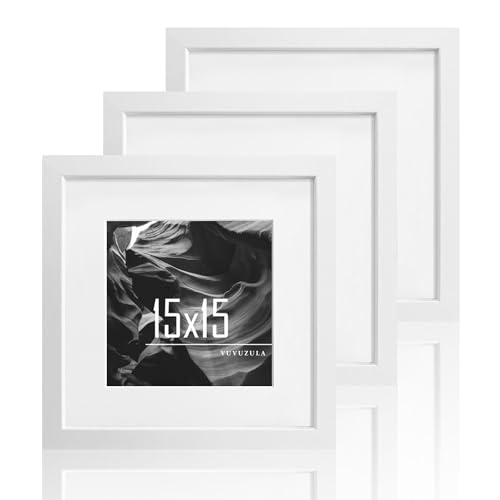 VUVUZULA Bilderrahmen 20x30cm Schwarz Holz 3er Set Holzrahmen Fotorahmen MDF Rahmen