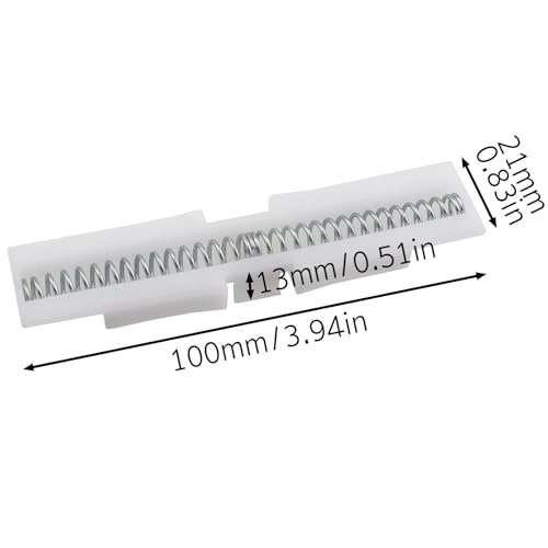2PCS White ABS Material Double Folding Door Sliding Guide Rails Hardware Fitting Fastening Device Suitable for 1 Inch to 1-3/8 Inch Folding Gate miniatura 2
