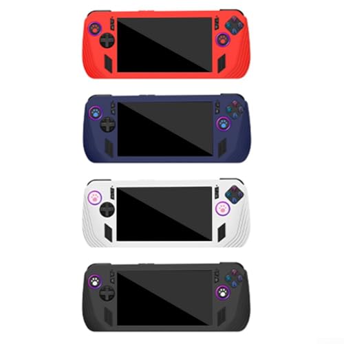 Funda de silicona prémium para ROG Ally X, ligera y de fácil acceso a las funciones (negro)