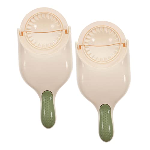 KICHOUSE Dumpling Presser 2pcs Manual Dough Maker Dumpling Skin Maker Mold Handheld Kitchen Gadget Safe Material Ergonomic Handle