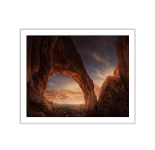 Monem Art Moab Sandstone Arch Sunrise Landscape Photography Print -