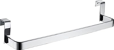 IMEX - Toallero de Barra para Mueble, Toallero de Acero Inoxidable, Sin taladros para Mueble - 36 cm (Cromo)