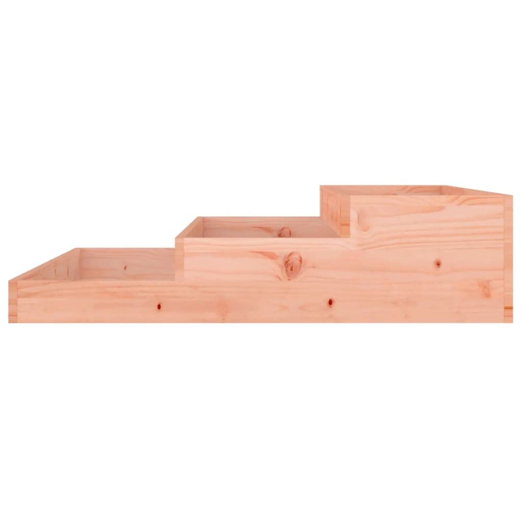 vidaXL Jardinera, Macetero de Hierbas Flores Plantas Almacenamiento, Arriate de Patio Jardín Exterior, Madera de Abeto Douglas 107x107x27 cm