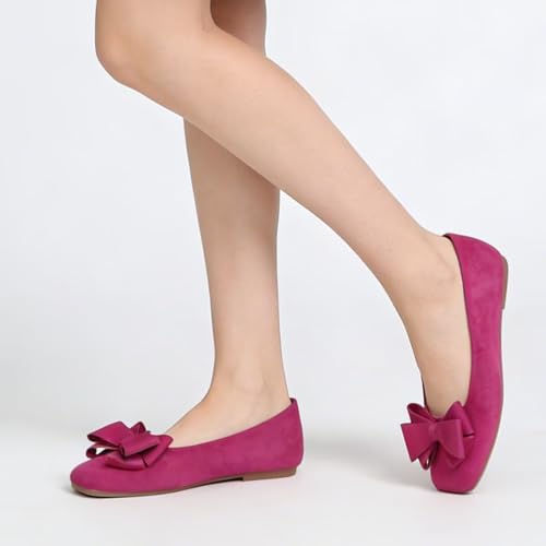 Image of Dear Time Women's Flats Shoes Bowknot Dressy Ballets Loafers Wedding Business Casual Walking Shoes