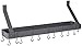 Old Dutch Wall-Mount Bookshelf Pot Rack with Grid & 12 Hooks, Graphite, 36.25" x 9" x 11.5"