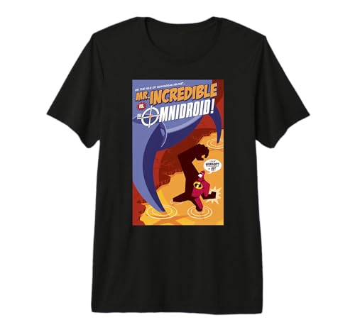 Disney Pixar The Incredibles Omnidroid Comic Book Cover Premium Tri-blend T-Shirt