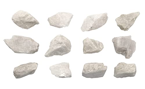 EISCO 12PK Raw Oligoclase, Mineral Specimens - Approx. 1