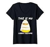 Photo Gallery donna this is my corny costume halloween mummia candy corn maglietta con collo a v Photo Gallery donna this is my corny costume halloween mummia candy corn maglietta con collo a v