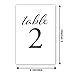 UP THE MOMENT Black Wedding Table Numbers, 1-25, Centerpiece Decorations, Double Sided 4x6, Numbers and Head Table Card Included