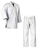 adidas Judo-Anzug Contest weiß/Schwarze Streifen (175)
