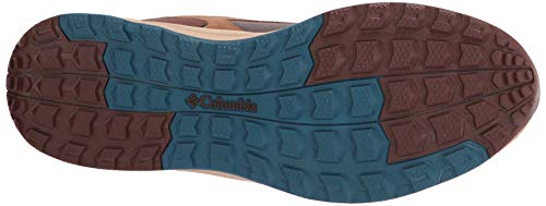 Columbia Men's Pivot Mid Waterproof Hiking Shoe, Wet Sand/Phoenix Blue, 10 Wide