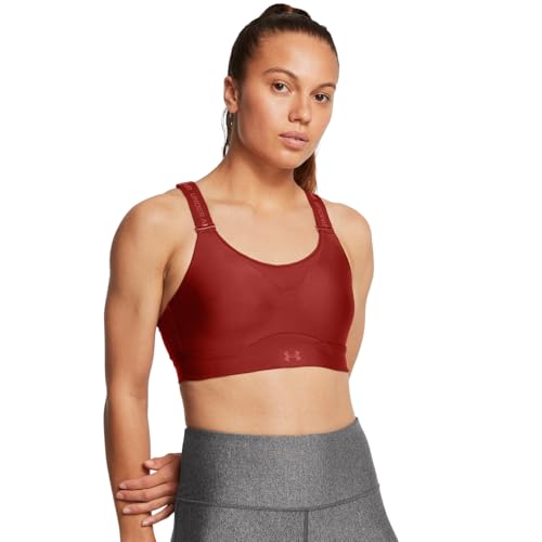 Under Armour Womens Infinity High Impact Sports Bra, (840) Earthen Orange / / Earthen Orange, X-Small A-C