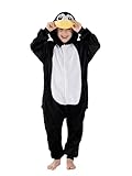 SCOPUCI Unisex Children Animal Onesie Pajamas,Kids Flannel Halloween Cosplay Costume/Homewear/Sleepwear(Penguin,5-6 Years)