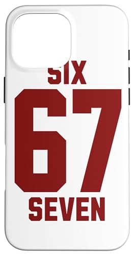 67 Six Seven Sport Design on Back. 6 7 Meme Men Women Kids X}zP[X iPhone 16 Pro Max p