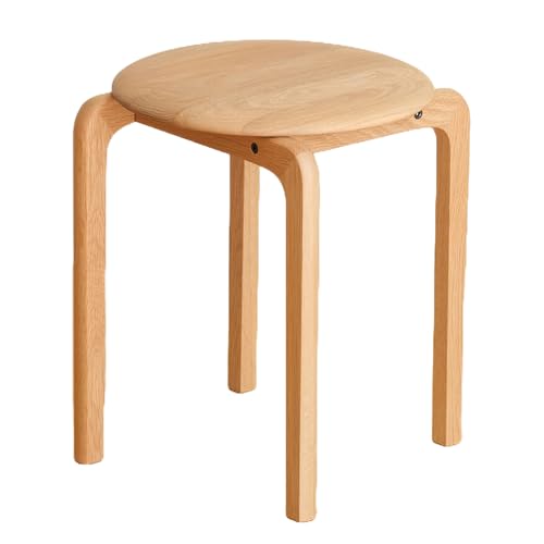 府中市の家具 LISCIO Stool(4本脚)オーク[No.610-02] / 木製 椅子 インテリア 広島県