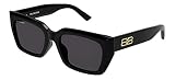 Balenciaga BB0272SA Black/Grey 54/19/145 unisex adults Sunglasses
