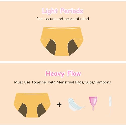 Teen Girls Period Panties For Heavy Flow High Absorbency First Period Starter Underwear Menstrual Leakproof Briefs4