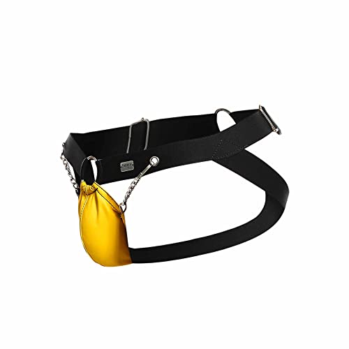 MOB EROTICWEAR - DNGEON CHAIN JOCKSTRAP - AMARILLO Talla U 0804859876355