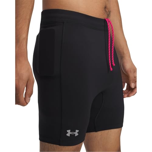 Short Leggings Trail running homme Launch Pro L cuisard compression noir