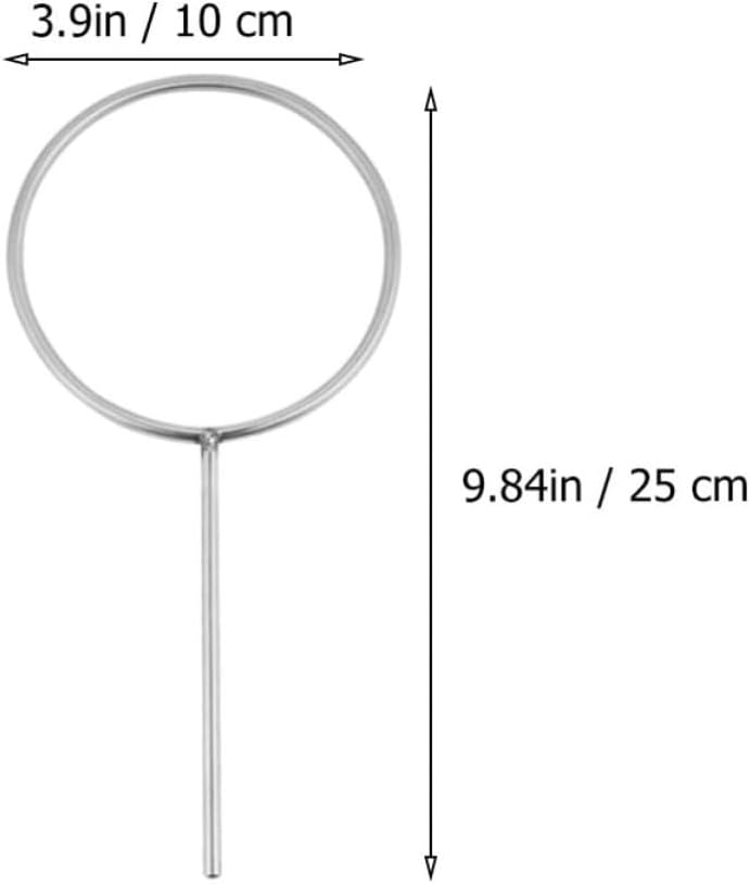 ULTECHNOVO Stainless Steel Support Rings Acid and Alkali Resistant 3pcs for Laboratory Use High Reliability Closed Retort Ring Holders for Lab Experiments