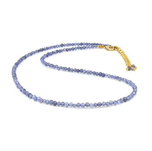 Gempires Handmade Beaded Gemstone Necklace Healing Crystal Choker Jewelry Hypoallergenic 18 Inch Gold Plated Elegant Everyday Wear Jewelry