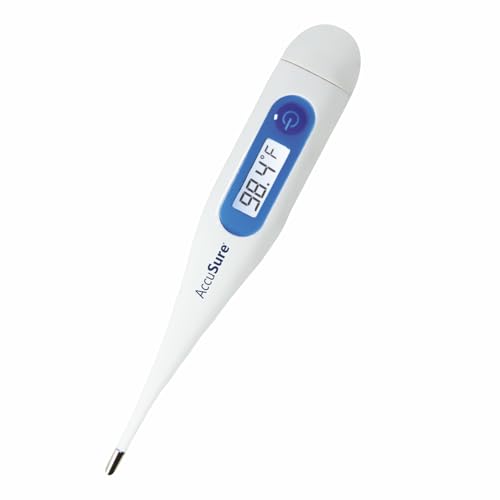 AccuSure Plastic Mt-32 Mercury-Free Digital Thermometer With Tran...
