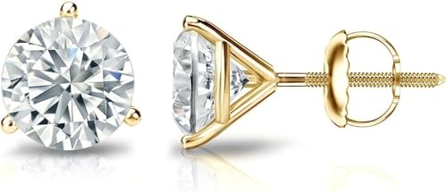 Diamond Deal Lab-Grown Diamond Stud Earrings in Gold