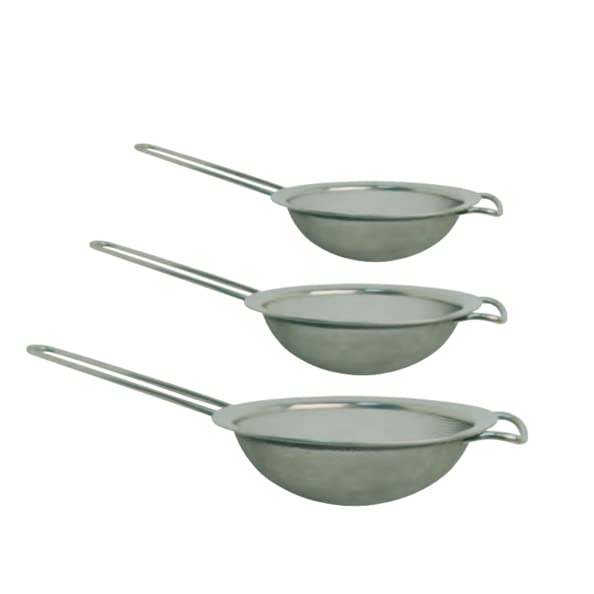 Msv - Juego De 3 Tamices De Acero Inoxidable 8/14 Y 18 Cm En Oferta Juego De 3 Tamices De Acero Inoxidable 8/14 Y 18 Cm