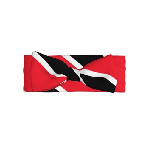 Flag of Trinidad and Tobago Pattern Baby Bow Headband - Delicate Hair Accessories for Newborns, Infants, Toddlers - Skin-friendly Hairband