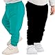 100% Baumwolle Babyhosen Kinderhosen | 2 er-Pack Lässig Sweathose Weiche und Bequeme Babykleidung für Jungen und Mädchen (18-24 Monate, Türkis - Schwarz)