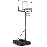 COSTWAY Canestro da Basket da Esterno ed Interno, Canestro da Basket Professionale e Piegh...