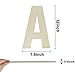Wooden Letters 12 Inch, Big Wooden Letter A Shapes Cutouts Blank Unfinished Large Wood Alphabet Letters for DIY Crafts Wall Decor Painting Wedding Birthday Party Decoration Room Home Decorations